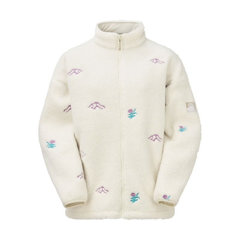 Picture Nyss Embro Zip Fleece Femme tofu
