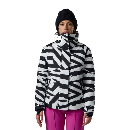 Rossignol Snowblaze Down Ski Jacket Femme resort bold lines black
