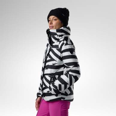 Rossignol Snowblaze Down Ski Jacket Femme resort bold lines black