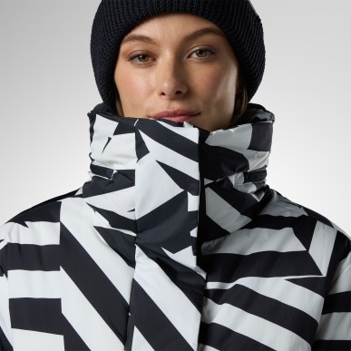 Rossignol Snowblaze Down Ski Jacket Femme resort bold lines black