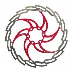 disque XLC  argent/rouge disques et accessoires freins