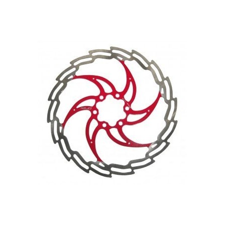disque XLC  argent/rouge disques et accessoires freins