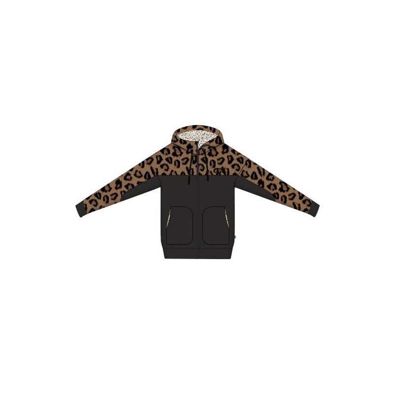Picture Basement Plush Zip Hoodie Femme black