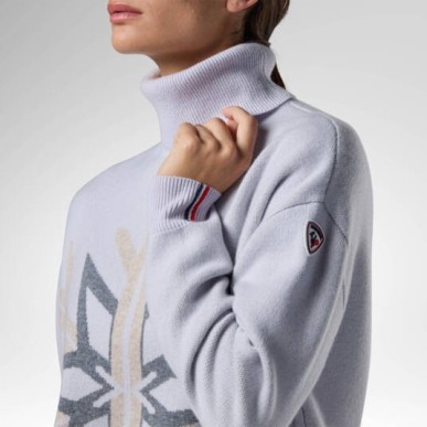 Rossignol Patterned TN Sweater Femme silver cloud
