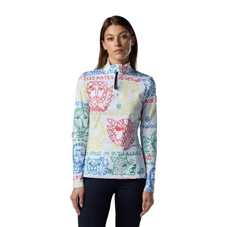 Rossignol JCC Quarter Zip First Layer Femme angels light