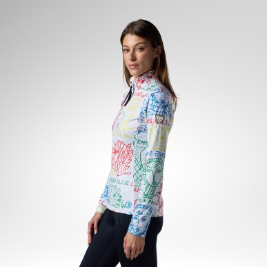 Rossignol JCC Quarter Zip First Layer Femme angels light