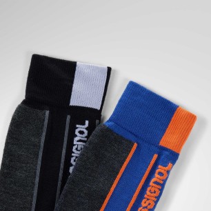 Rossignol Essential 2 Paires Chaussettes dazzle blue