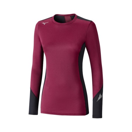 Mizuno Virtual Body G2 Crew Femme Beet Red / Black