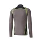 Mizuno Wool H/Zip Grey / Yellow