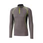 Mizuno Wool H/Zip Grey / Yellow