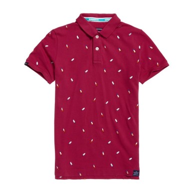 Polo Superdry Bermuda City bright coral