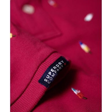Polo Superdry Bermuda City bright coral