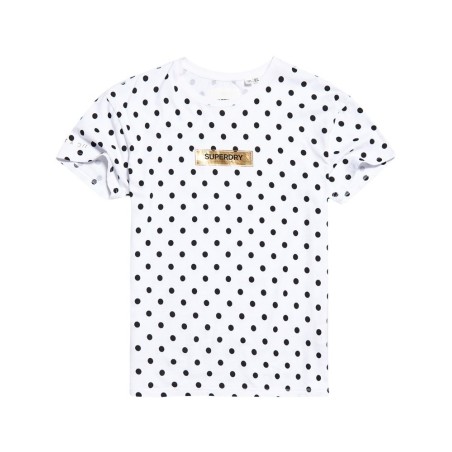 T-shirt Superdry Studio 395 Polka Dot femme optic