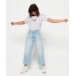 T-shirt Superdry Studio 395 Polka Dot femme optic T-shirt Superdry Studio 395 Polka Dot femme optic