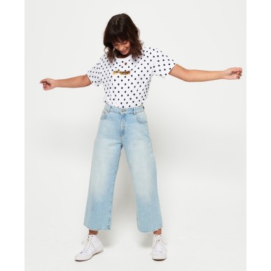 T-shirt Superdry Studio 395 Polka Dot femme optic
