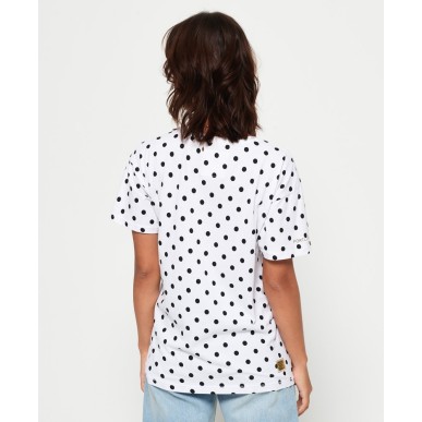T-shirt Superdry Studio 395 Polka Dot femme optic