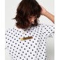 T-shirt Superdry Studio 395 Polka Dot femme optic T-shirt Superdry Studio 395 Polka Dot femme optic