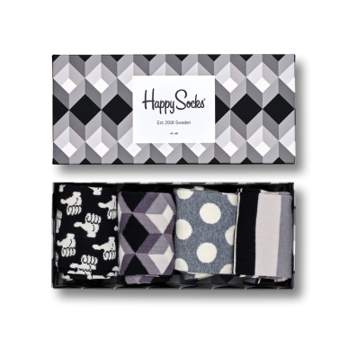 Happy Socks Coffret Black And White Gift