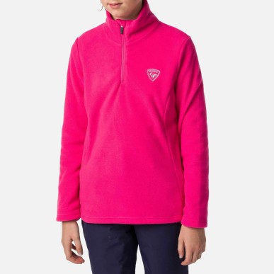 Rossignol 1/2 Zip Fleece girl pink fuschia
