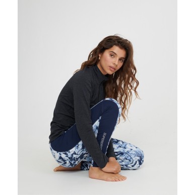 Legging Superdry Carbon Baselayer femme frosted blue ice/vortex navy