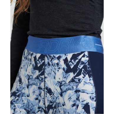 Legging Superdry Carbon Baselayer femme frosted blue ice/vortex navy