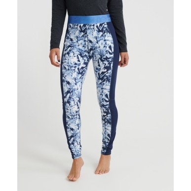 Legging Superdry Carbon Baselayer femme frosted blue ice/vortex navy