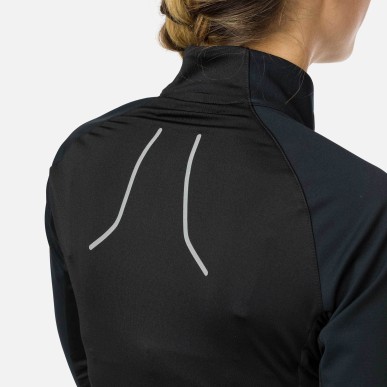 veste ski de fond Rossignol softshell femme noir