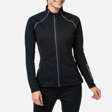 veste ski de fond Rossignol softshell femme noir