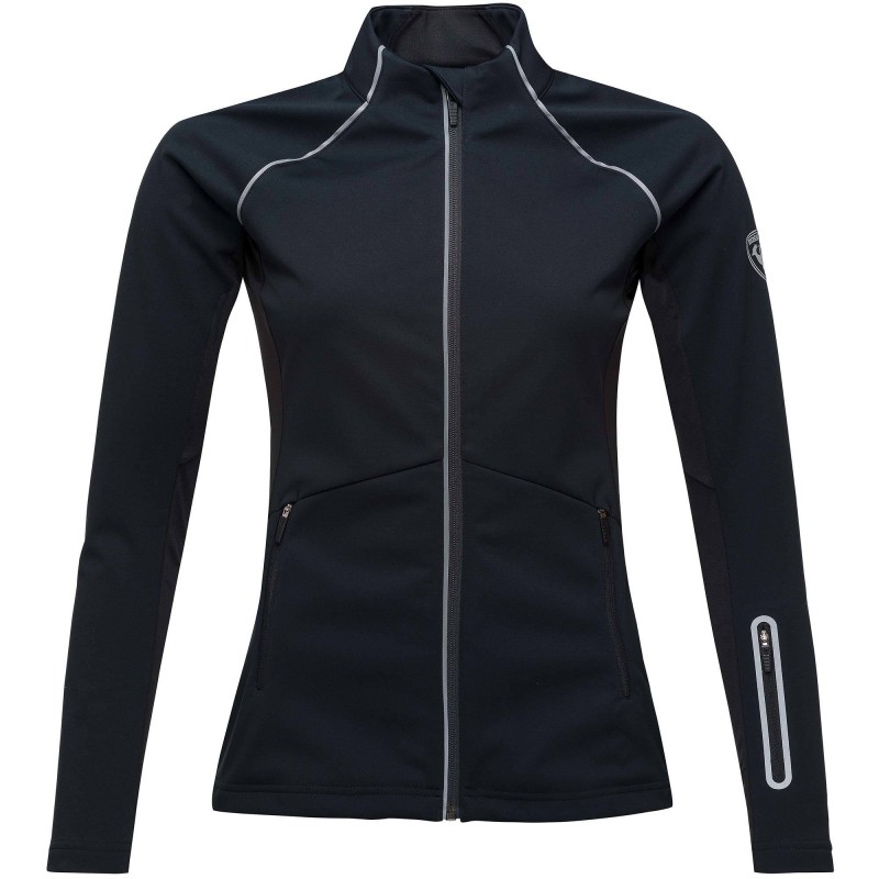 veste ski de fond Rossignol softshell femme noir