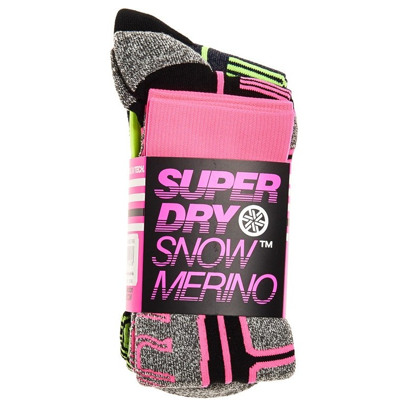 Chaussettes Superdry Merino Hyper Navy/Hyper Grey Marl Mix