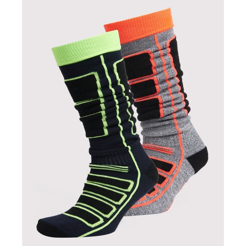 Chaussettes Superdry Merino Hyper Black/Hyper Navy Mix
