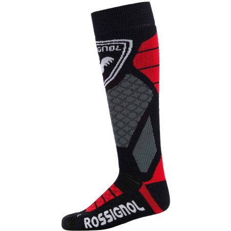 Rossignol Wool & Silk Chaussettes sports red