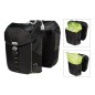 SACOCHES BASIL MILES BLACK LIME IMPERMÉABLES