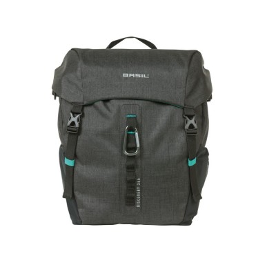 SACOCHES BASIL DISCOVERY 365D NOIRES/BLEUES RÉFLECHISSANT (30x15x31 cm) 9 LITRES