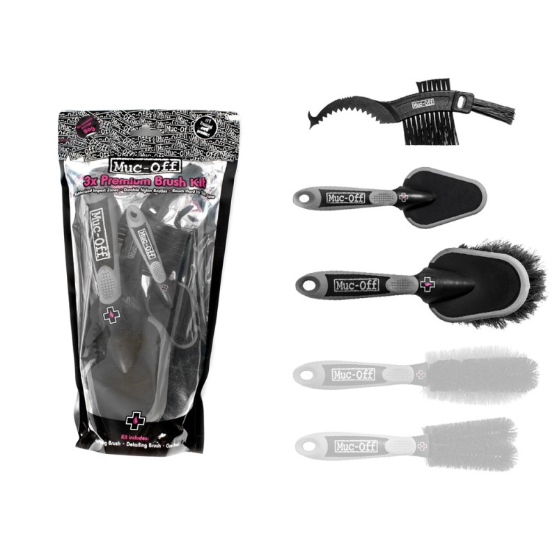 MUC-OFF - Kit de 3 brosses Réf. MUPABR3 MUC-OFF - Kit de 3 brosses Réf. MUPABR3