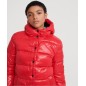 Bomber Superdry High Shine Toya Femme red