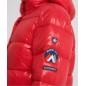 Bomber Superdry High Shine Toya Femme red