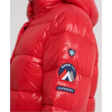 Bomber Superdry High Shine Toya Femme red
