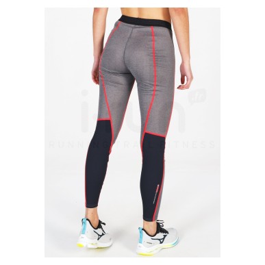 Mizuno Virtual Body collant long noir / rose sous vetements techniques femme