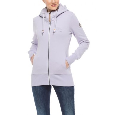 Ragwear Yoda Crystal Organic Zip Hood Femme lavender