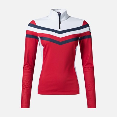 Rossignol layers 1/2zip Femme true red