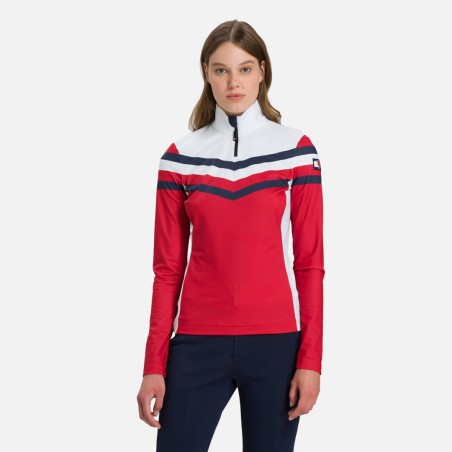 Rossignol layers 1/2zip Femme true red
