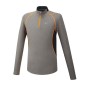Mizuno Wool H/Zip fine grey / orange