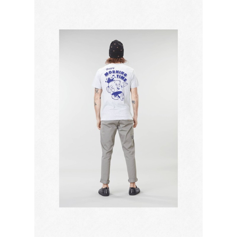 Picture Cartoon Tee grey melange