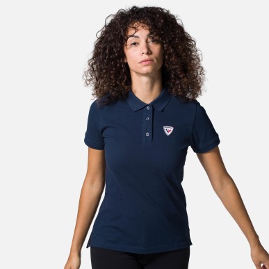 Rossignol Logo Polo Femme dark navy
