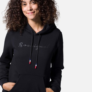Rossignol Logo Sweat Hood Fleece Femme black