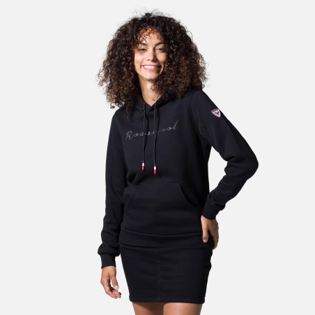 Rossignol Logo Sweat Hood Fleece Femme black