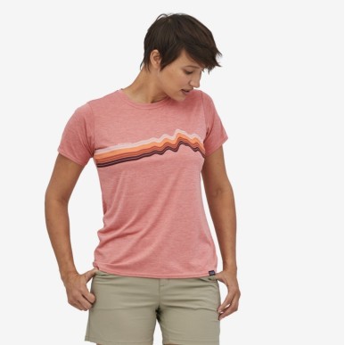 Patagonia Cap Cool Daily Tee Femme sunfade pink