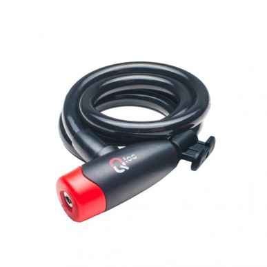 Antivol Q-LOC Spirale à clé Ø15 - 1500mm - avec support