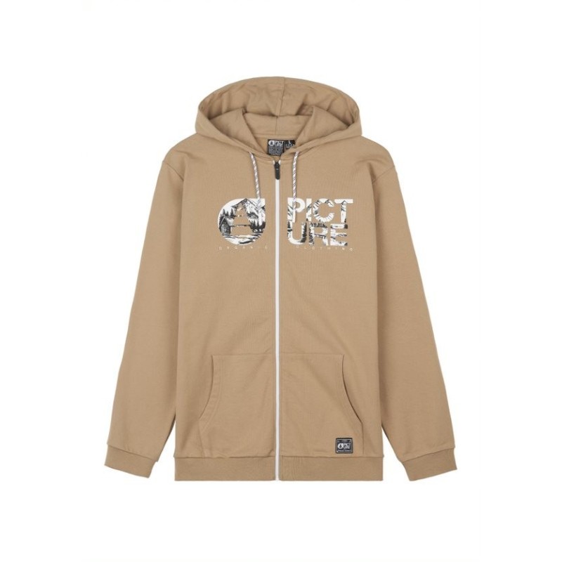 Picture Basement Zip Hoodie dark stone